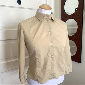 Prada Velcro Tab Collar Blouse